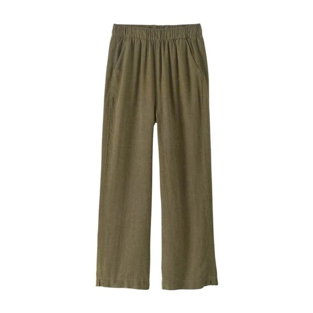 NWT Patagonia Garden Island Pants in Army Green Wide Leg Stretch Size Small